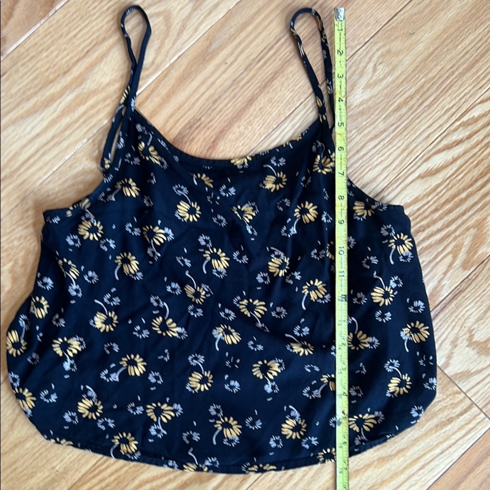 Kimchi Blue Crop Camisole in Black and Orange - Picture 7 of 8